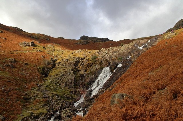 waterfall cumbria lake