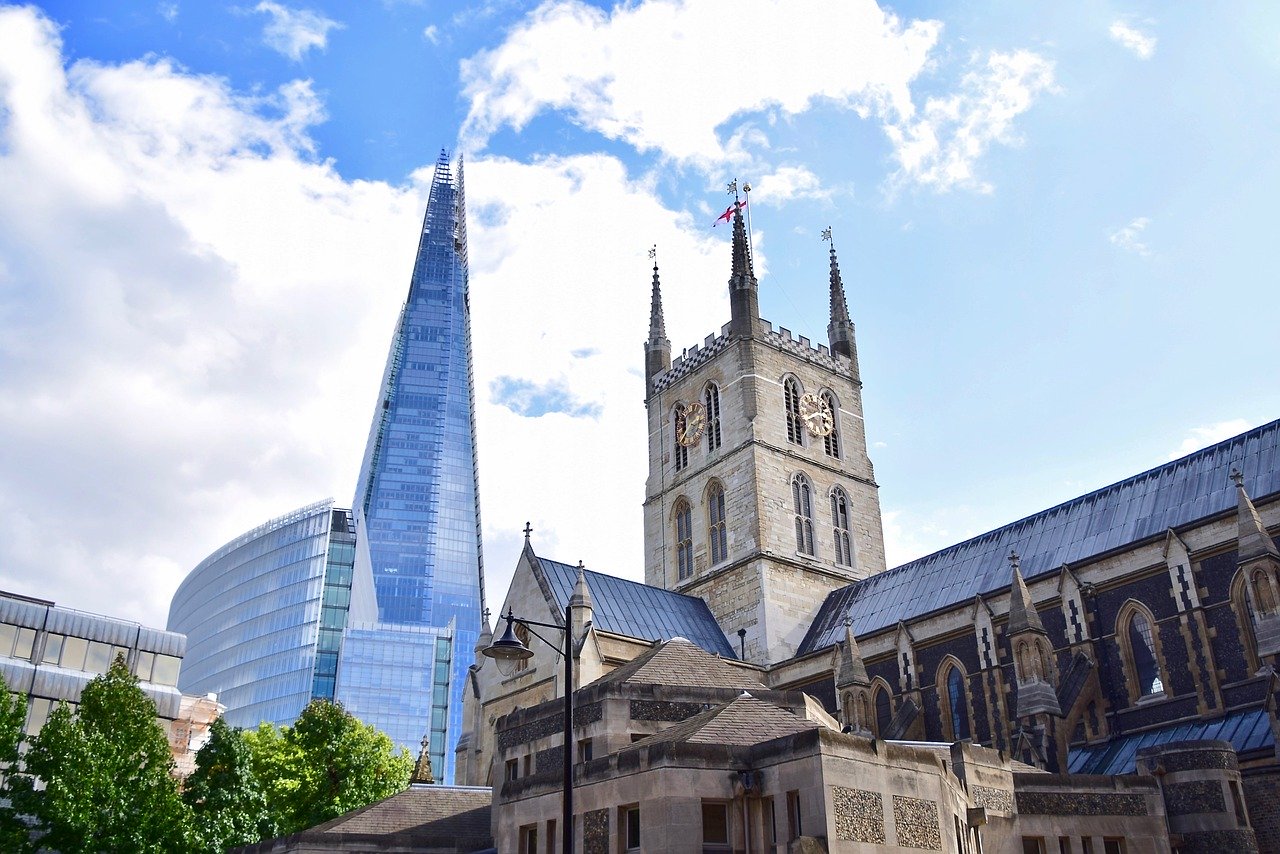 blue sky borough market-clock-tower